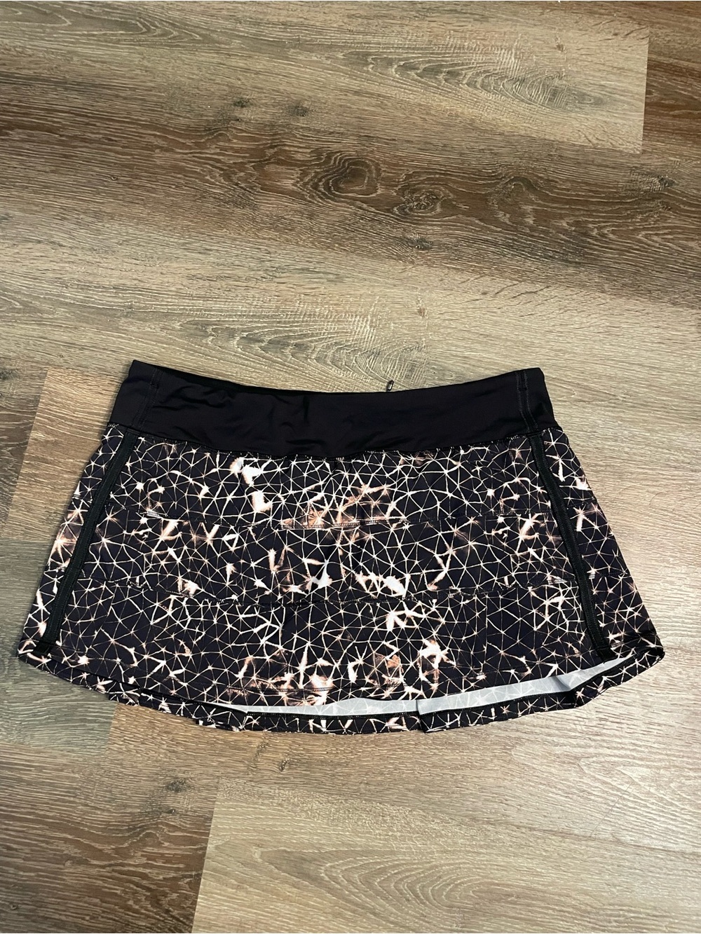 lululemon athletica Pace Rival Skirt Geometric Print Skort Size 12